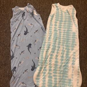 Kyte baby sleep bag BUNDLE 1.0 TOG whale water blue Print Kids size small